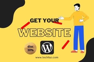 get your wordpress website with 30% off in just 10$ from Techfaz