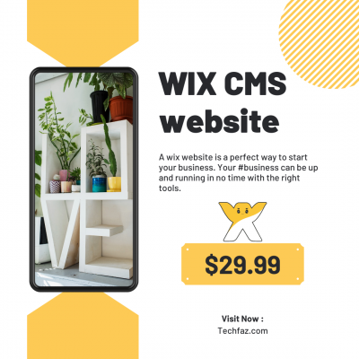WIX CMS website